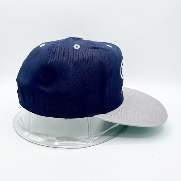 VTG Penn State Nittany Lions Embroidered Spellout SnapBack Youth Hat Blue Gray - Picture 3 of 5